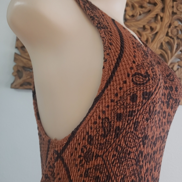 FARM Rio Brown Patterned Midi Dress - Picture 6 of 8